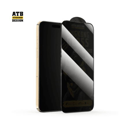 Atouchbo ATB Design King kong Full Cover 2.5D Anti-spy Privacy Tempered Glass for Iphone 15