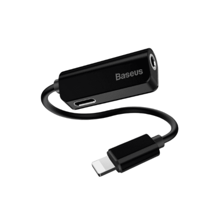 Baseus L32 iPhone to 3.5mm Headphone Jack Adapter Black