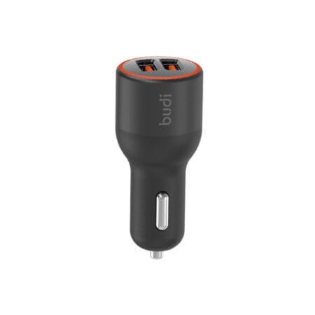 Budi 36W QC 3.0 Dual Port Car Charger M8J109Q