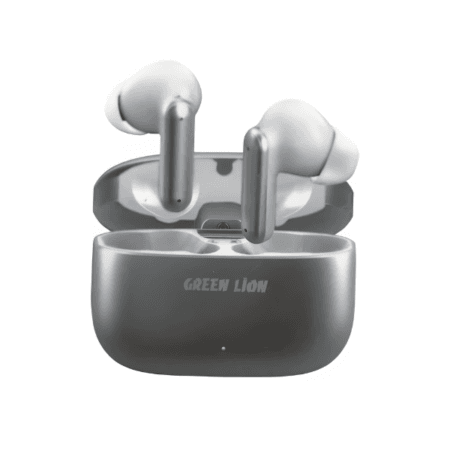Green Lion Santorini Stereo Earbuds - Silver