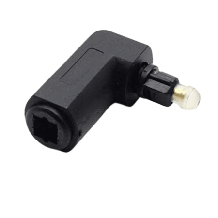 L - Shape Toslink Male To Female Optical Adapter