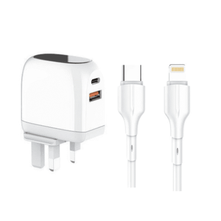LDNIO A2522C 30W Type-C to Lightning Super Chargeable Plug Charger