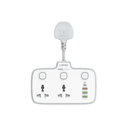 LDNIO SC2413 PD & QC3.0 2 Universal Outlets Power Socket
