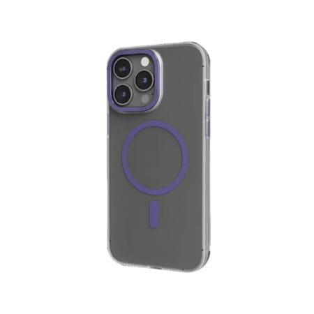Levelo Magsafe Compatibility Glory Matte Back Case iPhone 14 Pro Max Compatibility - Matte Clear Purple