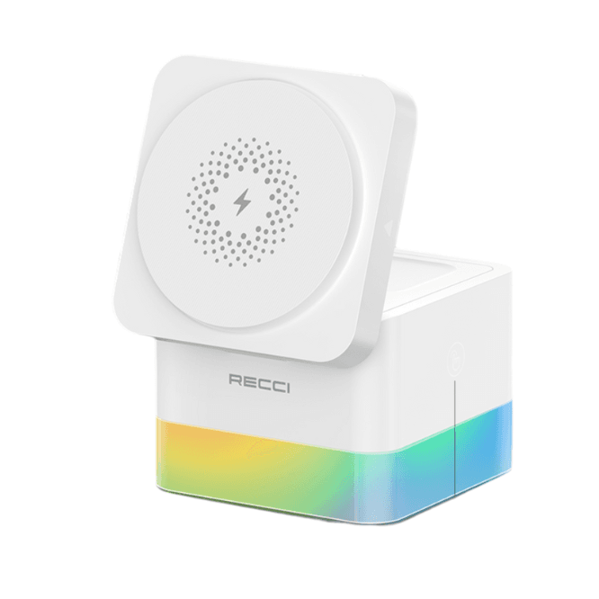 Recci RCW-46 4 in 1 Wireless Charger - White - Image 2