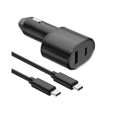 Samsung Type C-C Car Charger Super Fast Charging 2.0 Dual Port (45w & 15w) - AAA Grade