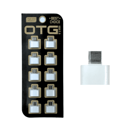 Type-C OTG 2.0 Black Model-F2 - 10 pcs Pack