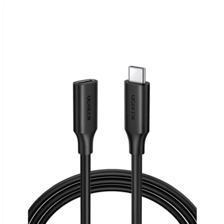 Ugreen 10387 USB C Male To Female Gen 2 Extension Cable – 1m