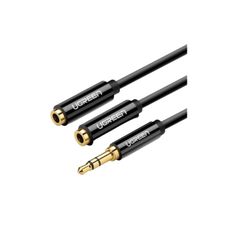 Ugreen 3.5mm Male To 2 Female Audio Cable 20cm - 20816