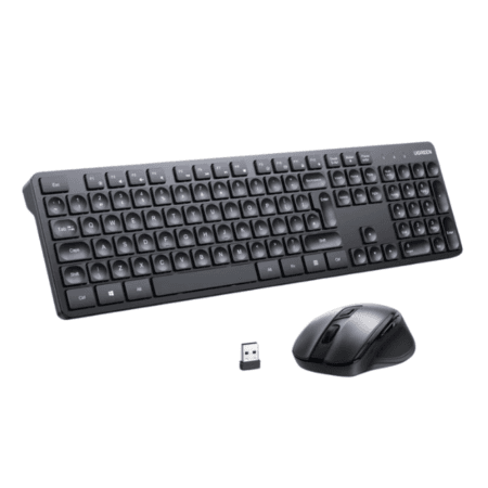 Ugreen 15720 MK006 2.4Ghz Wireless Mouse and Keyboard Combo Set - Black