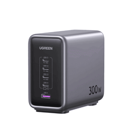 Ugreen 90904B Nexode 300W GaN Wall USB-C Charger 5 Ports